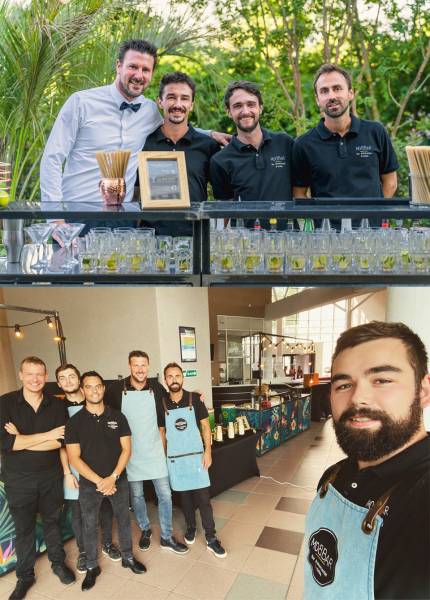 L'équipe MOBBAR, Bartenders passionnés, Experts mixologues privés pour vos réceptions professionnels et loisirs en Auvergne Rhône Alpes et dans toute la France