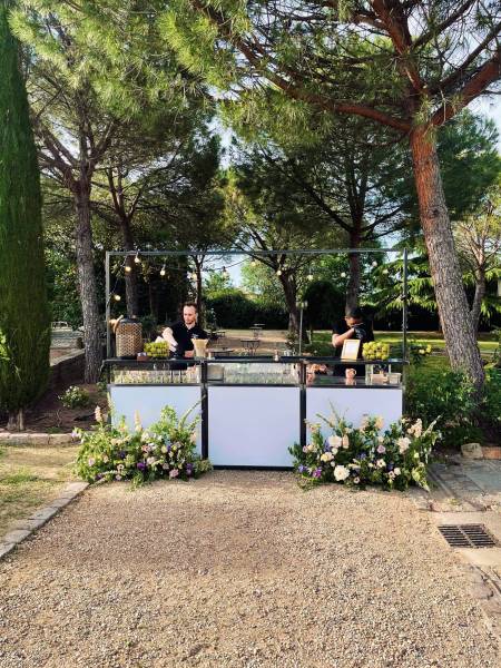 Mariage chic et champêtre avec nos bars mobiles à Lantignié
